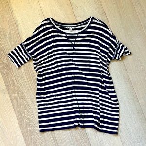 Cabi navy blue stripe t-shirt